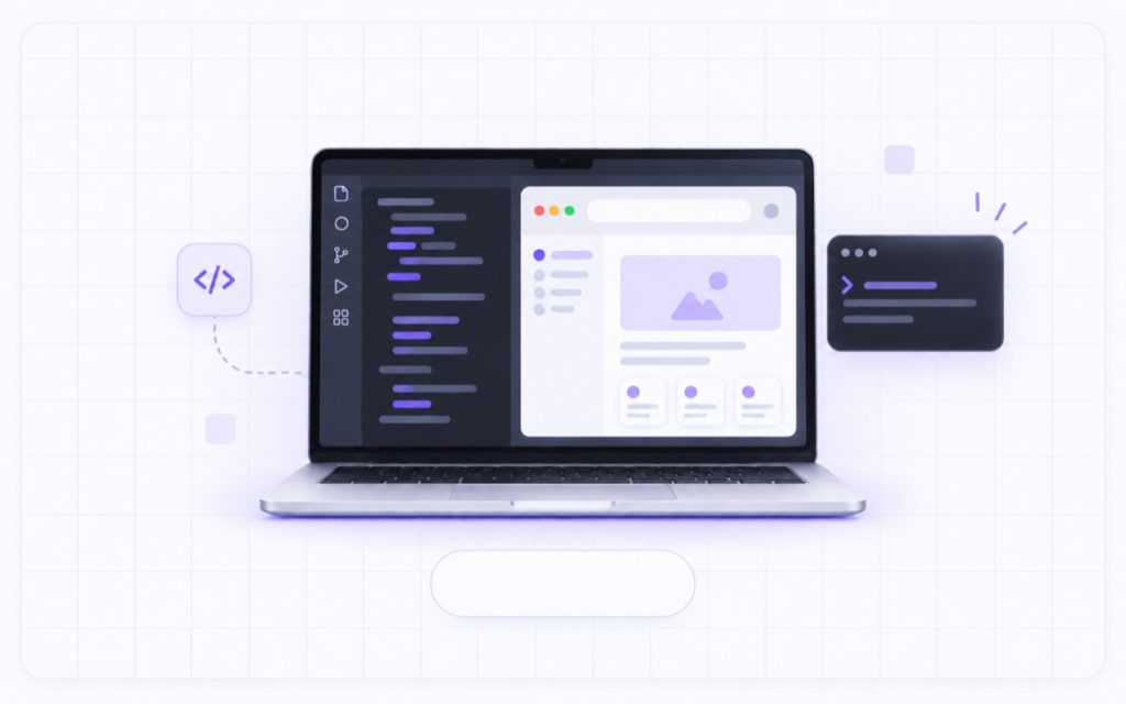 اپلیکیشن در حال اجرا روی سیستم لوکال